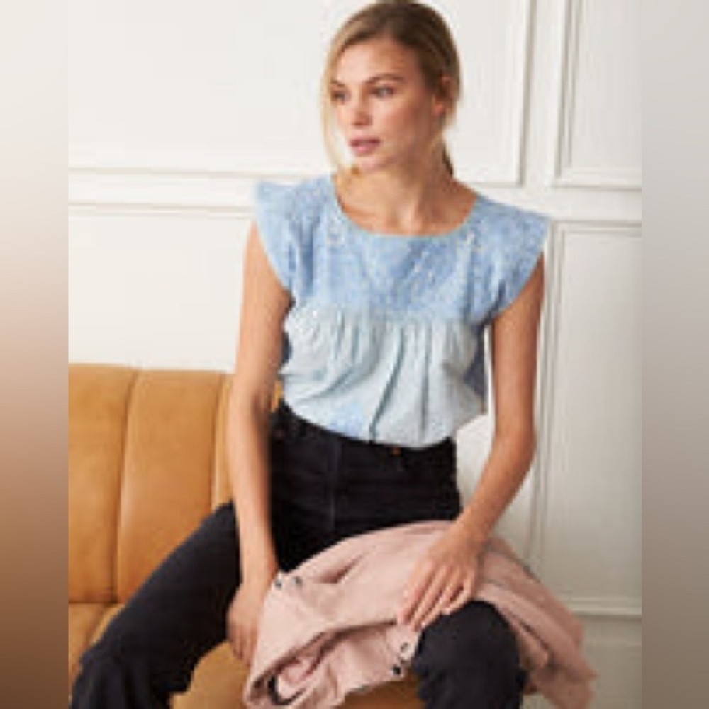 Mi Golondrina Flores Blouse - Small